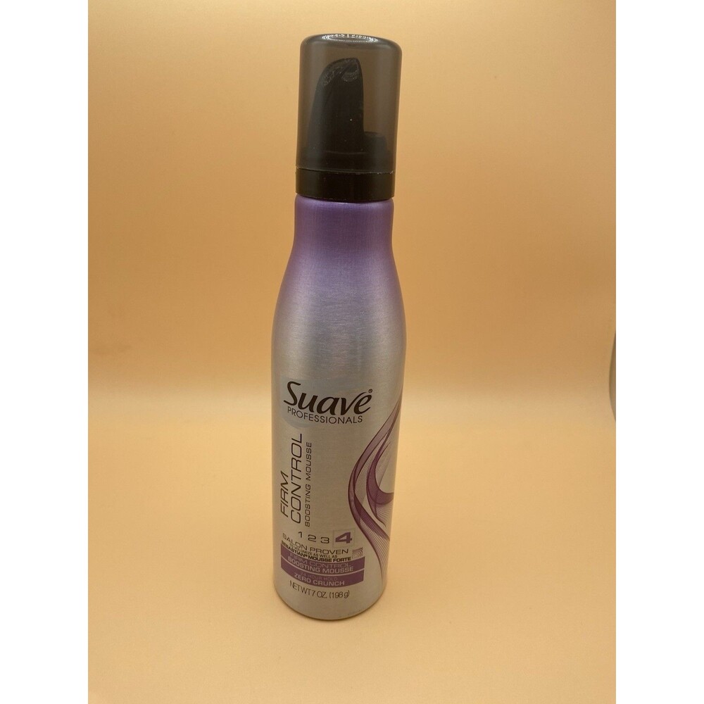 NEW Suave Professionals Firm Control Boosting Mousse 24 HR Hold Zero Crunch 7 oz